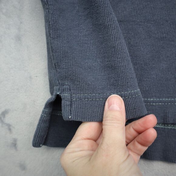 Dockers Shirt Mens L Blue Henley Sweater Long Sleeve Casual Preppy - Picture 11 of 16